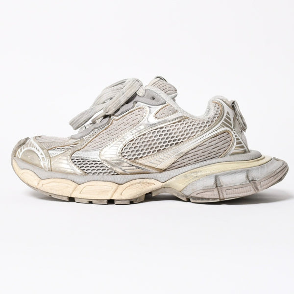 BALENCIAGA バレンシアガ 3XL スニーカー 靴 サイズ37 エッグシェル ベージュ シルバー グレー 良品 中古 4a007760