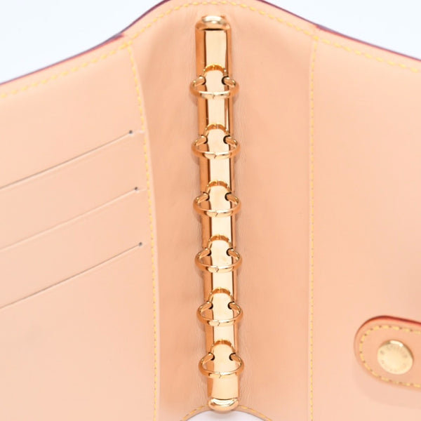 極美品 LOUIS VUITTON ルイヴィトン ブラック マルチカラー 手帳カバー R20895 アジェンダPM ゴールド金具 中古 4a007776