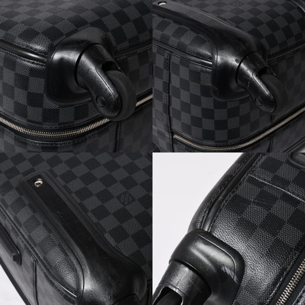 LOUIS VUITTON ルイヴィトン スーツケース キャリーケース キャリー ゼフィール70 ダミエ グラフィット キャンバス ブラック N23003 美品 中古 4a007363