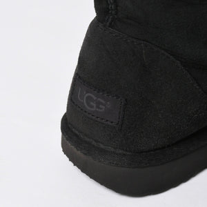 UGG アグ × CHROME HEARTS クロムハーツ ムートンブーツ カスタムブーツ ブラック 黒 シルバー925 サイズ25.0 US8 美品 中古 4a008151