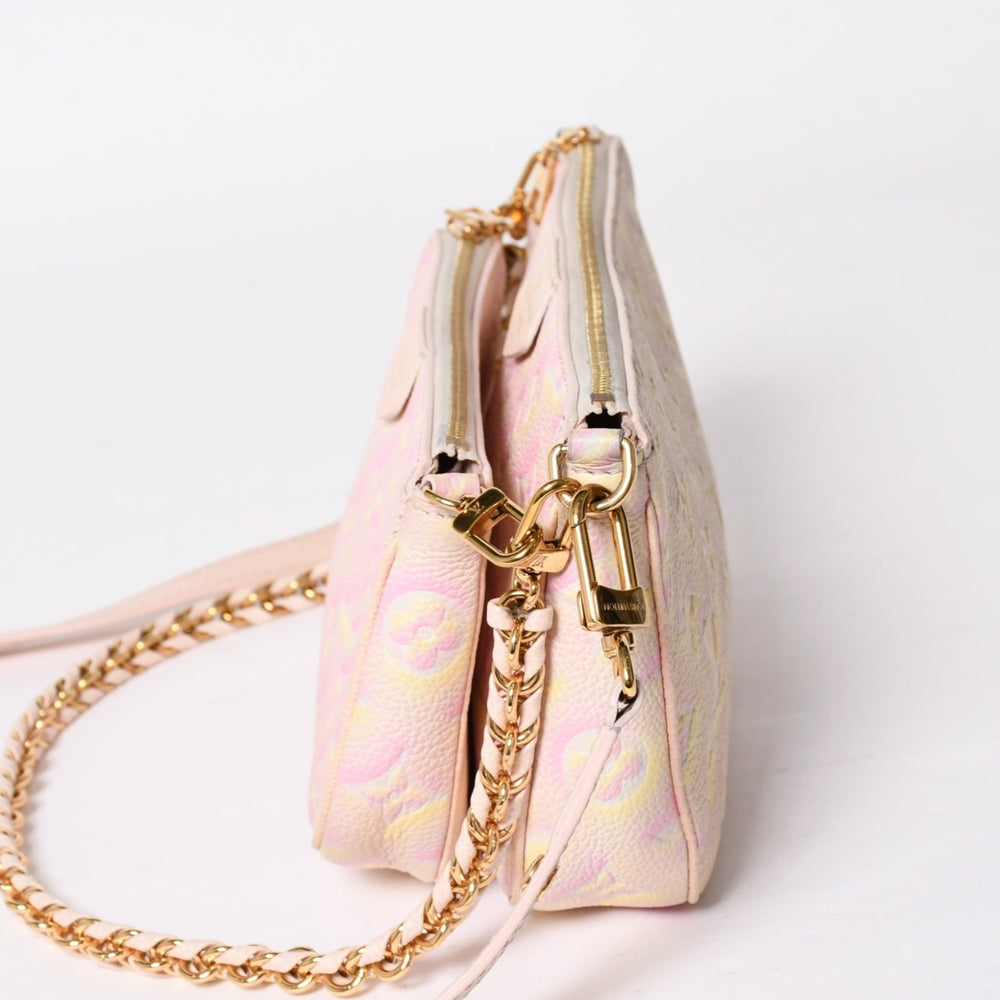 極美品 LOUIS VUITTON ルイヴィトン モノグラム アンプラント ミュルティポシェットアクセソワール M46093 ゴールド金具 中古 4a007876