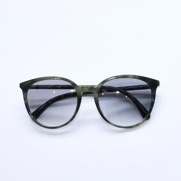 極美品 CHANEL シャネル ウェリントンシェイプ フェイクパールサングラス 5394-H-A サイズ53□19 140 c.1642/S3 グリーン マーブル調 中古 4a007959