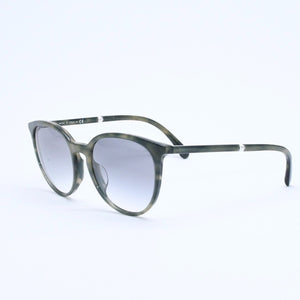 極美品 CHANEL シャネル ウェリントンシェイプ フェイクパールサングラス 5394-H-A サイズ53□19 140 c.1642/S3 グリーン マーブル調 中古 4a007959