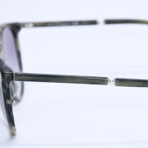 極美品 CHANEL シャネル ウェリントンシェイプ フェイクパールサングラス 5394-H-A サイズ53□19 140 c.1642/S3 グリーン マーブル調 中古 4a007959