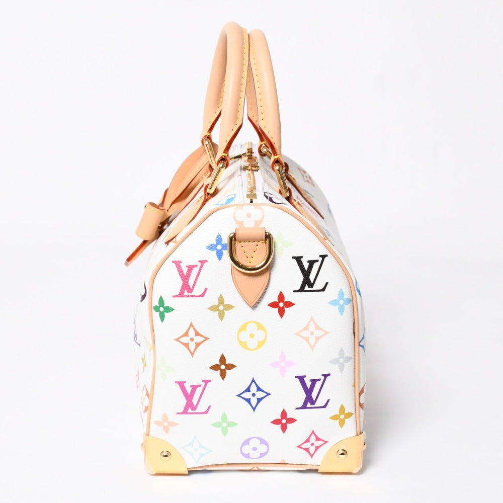新品同様 LOUIS VUITTON ルイヴィトン 2WAYバッグ スピーディ バンドリエール 25 TM村上隆コラボ ショルダーバッグ M13085 中古 4a007799