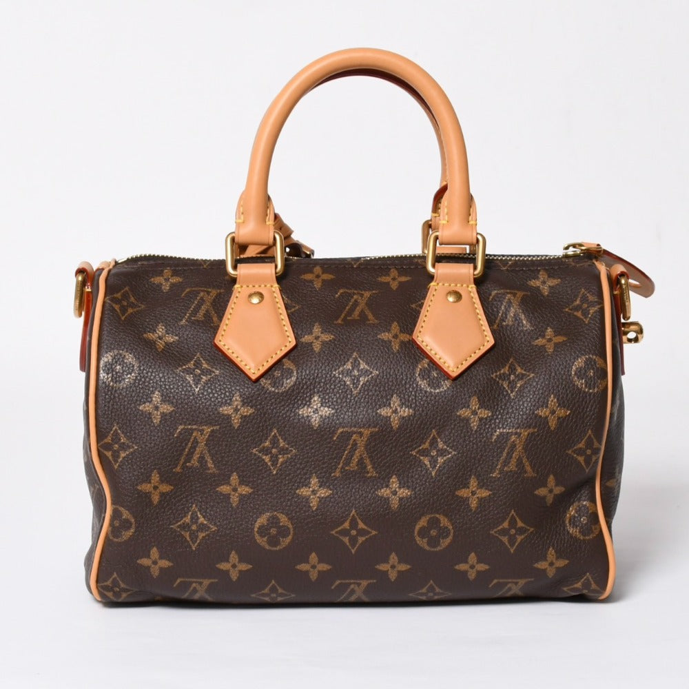 新品同様 LOUIS VUITTON ルイヴィトン スピーディ P9 バンドリエール 25 ボストンバッグ M24443 ブラウン 中古 4a007798