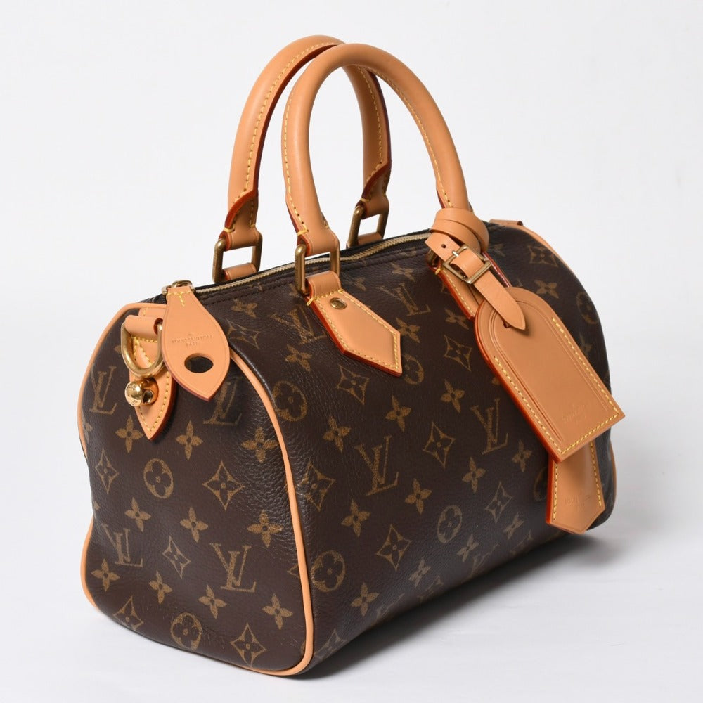 新品同様 LOUIS VUITTON ルイヴィトン スピーディ P9 バンドリエール 25 ボストンバッグ M24443 ブラウン 中古 4a007798