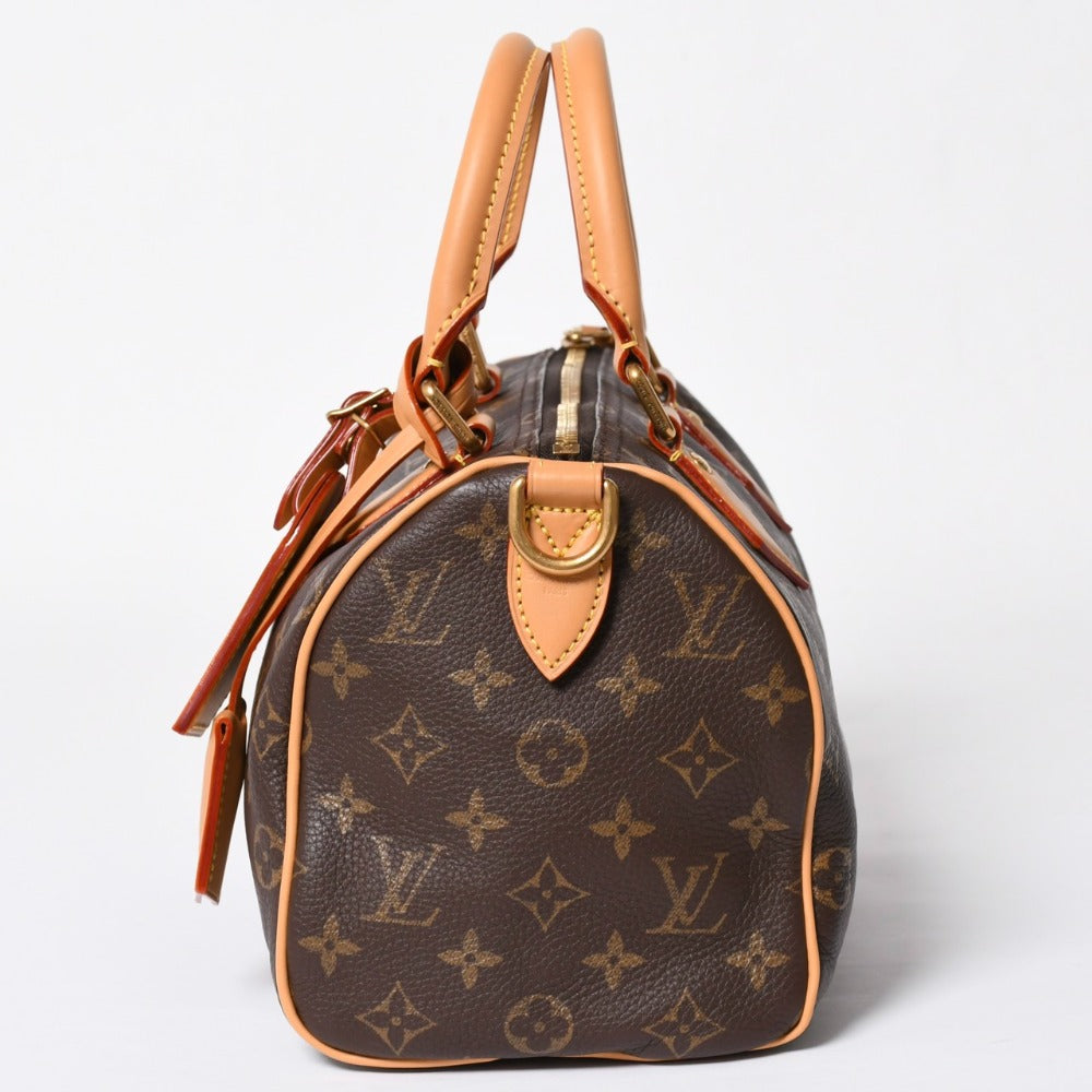 新品同様 LOUIS VUITTON ルイヴィトン スピーディ P9 バンドリエール 25 ボストンバッグ M24443 ブラウン 中古 4a007798