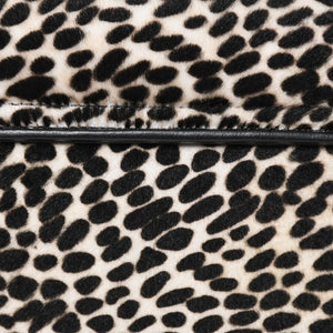 新品未使用 CHANEL シャネル トップハンドル フラップ バッグ AS6398 ランダム番台 ココマーク ハラコ ラムスキン ホワイト ブラック 中古 4a007850