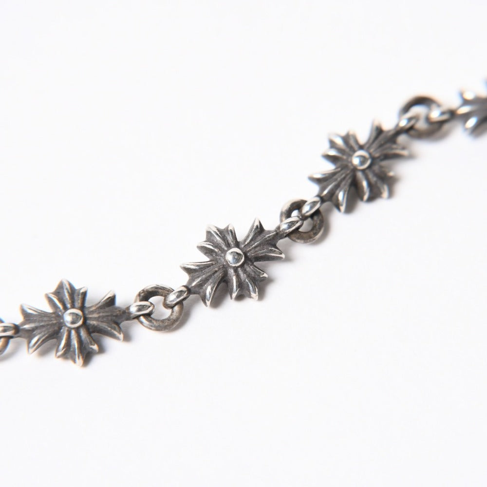 極美品 CHROME HEARTS クロムハーツ TNY E CH PLS タイニーE CHプラス ブレスレット 重量約9.09g 10リンク 全長約16.8cm 中古 4a007500