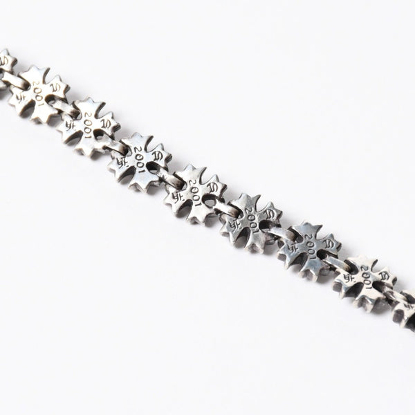 極美品 CHROME HEARTS クロムハーツ TINY PLUS LINK タイニー プラスリンク ブレスレット 重量約27.20g 19リンク 全長約21cm 中古 4a007583
