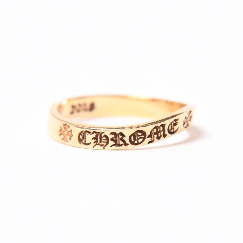 CHROME HEARTS クロムハーツ 指輪 リング 22K SEE YOU IN TEA ゴールド 重量約2.20g サイズ6.5号 22k 2018刻印 美品 中古 4a007270