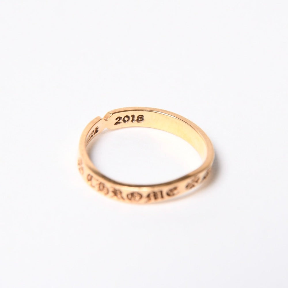 CHROME HEARTS クロムハーツ 指輪 リング 22K SEE YOU IN TEA ゴールド