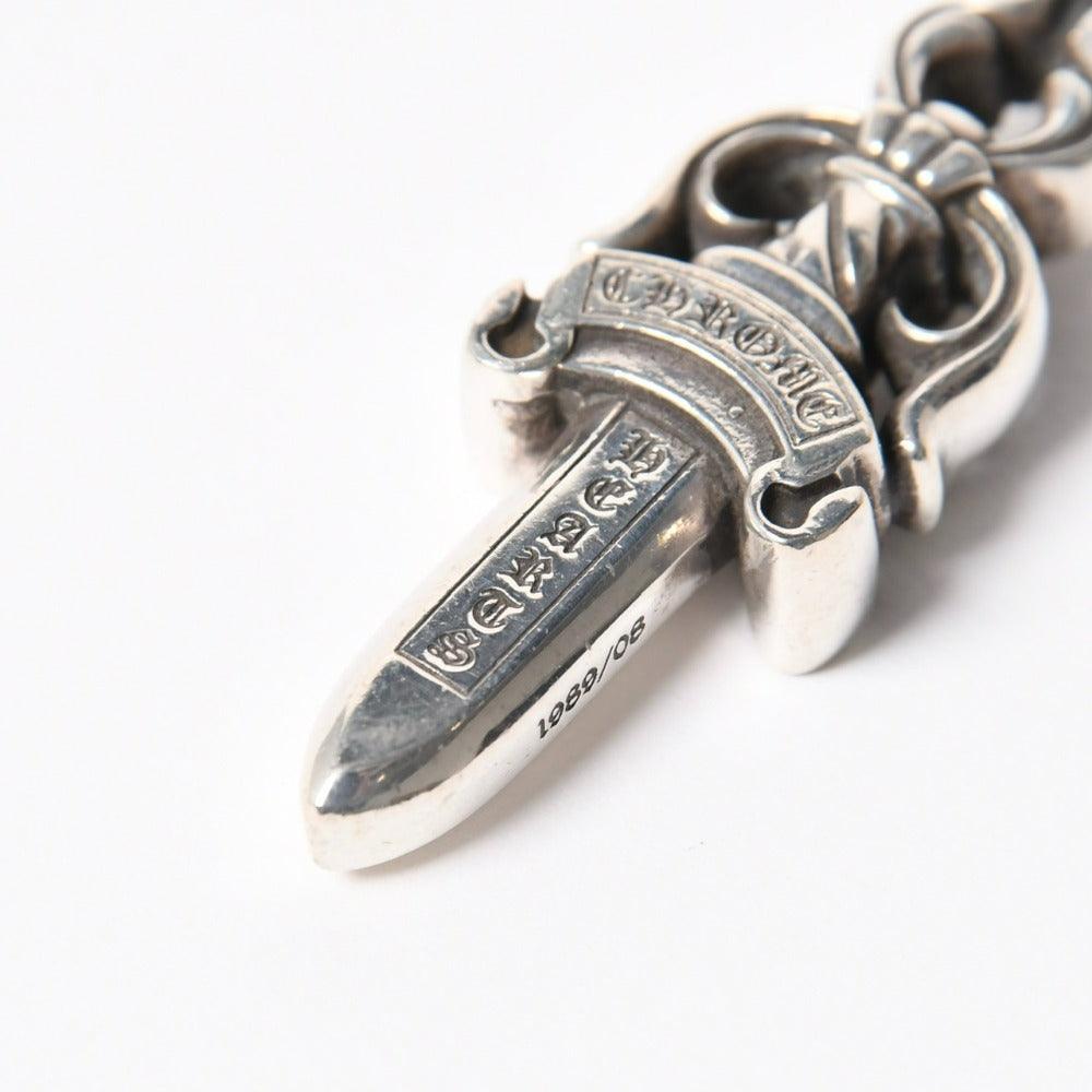 極美品 CHROME HEARTS クロムハーツ DOUBLE DAGGER ダブルダガー ペンダントトップ チャーム 重量約20.32g シルバー925 中古 4a007559
