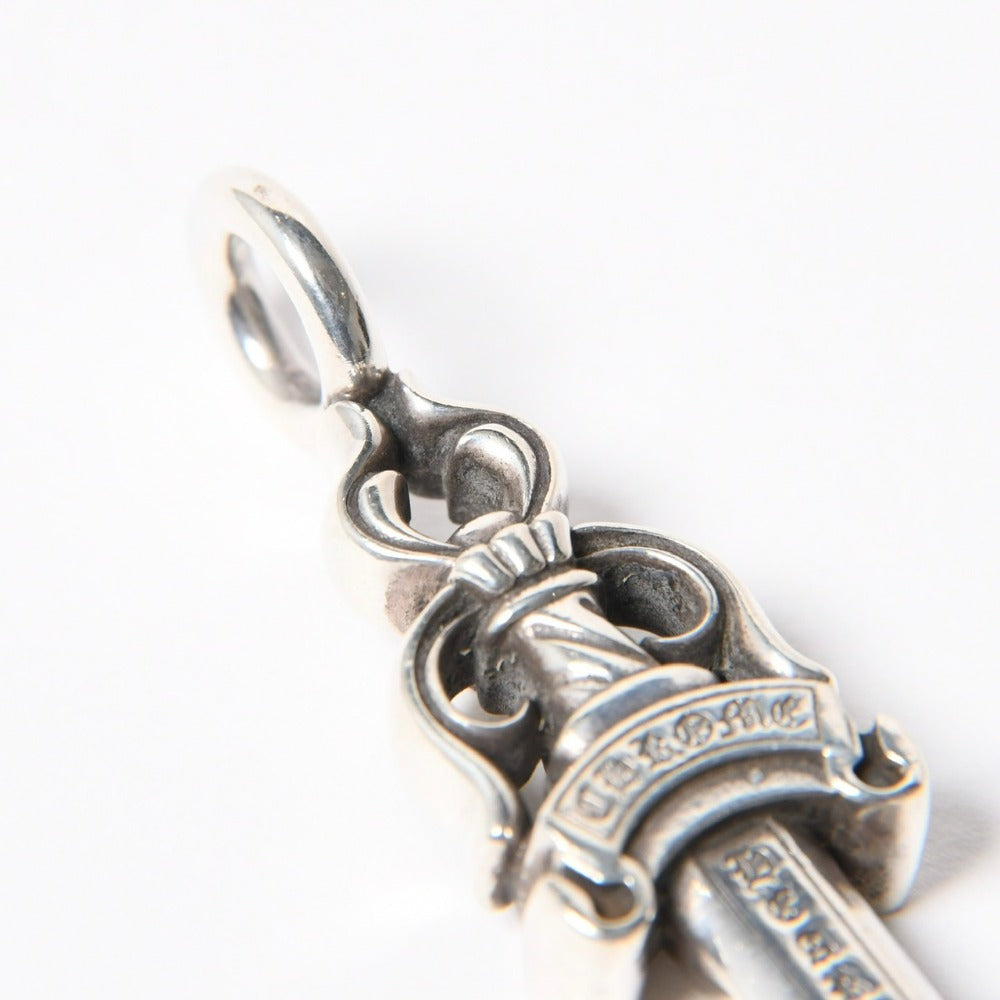 極美品 CHROME HEARTS クロムハーツ DOUBLE DAGGER ダブルダガー ペンダントトップ チャーム 重量約20.32g シルバー925 中古 4a007559