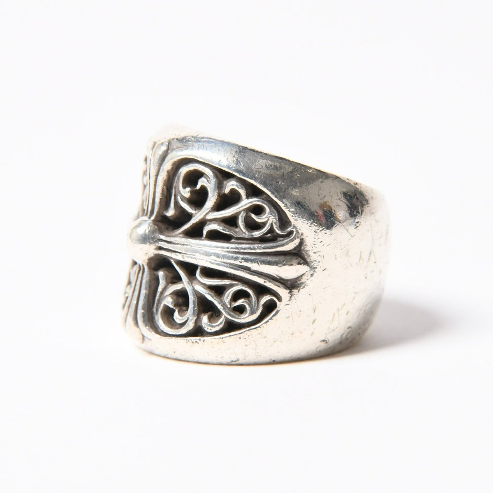 CHROME HEARTS クロムハーツ CLASSIC OVAL CROSS クラシック オーバルクロスリング 重量44.26g サイズ24号 シルバー925 美品 中古 4a007498