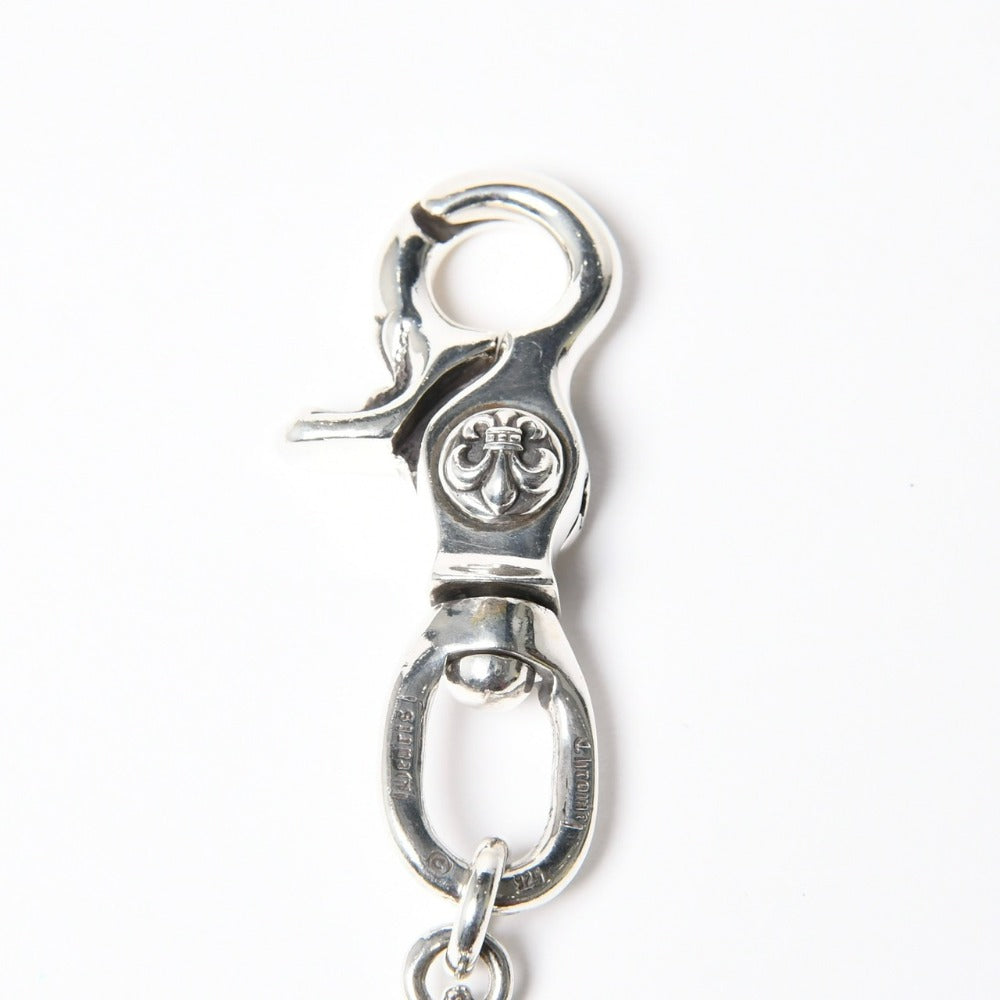 極美品 CHROME HEARTS クロムハーツ 1クリップ ショート BSフレアリンク ウォレットチェーン 重量約271.5g 全長約52cm 11リンク 中古 4a007575