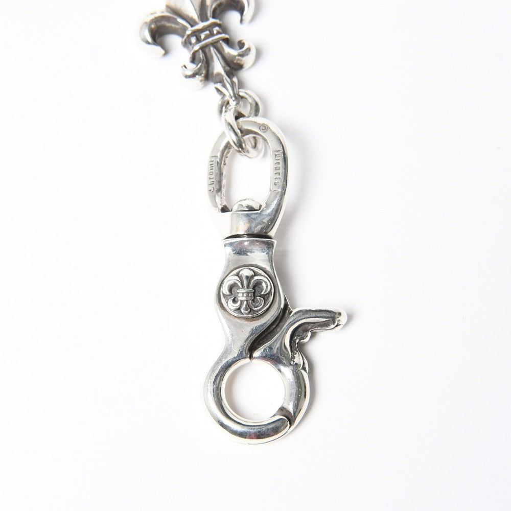 極美品 CHROME HEARTS クロムハーツ 1クリップ ショート BSフレアリンク ウォレットチェーン 重量約271.5g 全長約52cm 11リンク 中古 4a007575