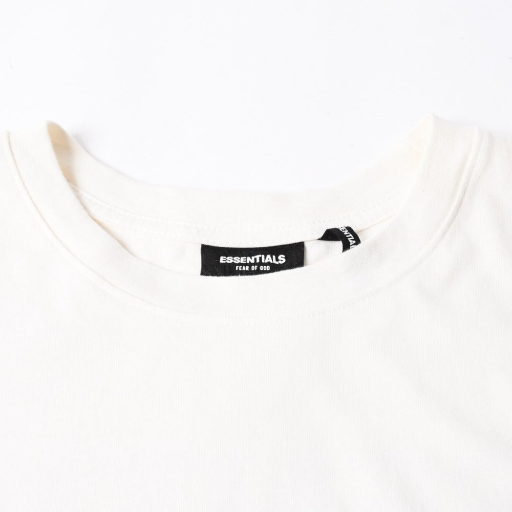 ESSENTIALS エッセンシャル FEAR OF GOD フィアオブゴッド 半袖Tシャツ ロゴ コットン ホワイト サイズXL 美品 中古 4a007427