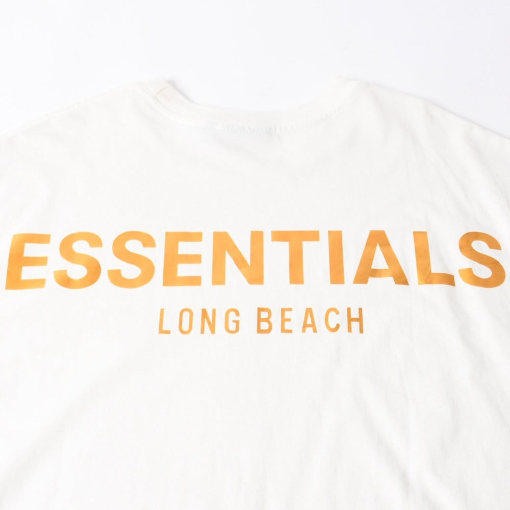 ESSENTIALS エッセンシャル FEAR OF GOD フィアオブゴッド 半袖Tシャツ ロゴ コットン ホワイト サイズXL 美品 中古 4a007427