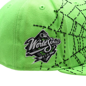 New and unused item NEW ERA New Era Cap NY Yankees New York Yankees Lime Green Loso Custom Model One Piece Spiderweb 59FIFTY Size 7 3/8 58.7cm Used 4a007775