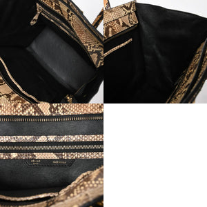 極美品 CELINE セリーヌ ラゲージ ハンドバッグ ベージュ ブラウン ダークブラウン W-GA-0172 ゴールド金具 中古 4a007791