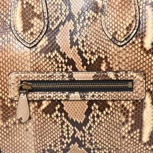 極美品 CELINE セリーヌ ラゲージ ハンドバッグ ベージュ ブラウン ダークブラウン W-GA-0172 ゴールド金具 中古 4a007791