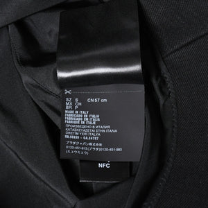 新品同様品 MIU MIU ミュウミュウ バケットハット ハット 帽子 5HC196 2CL4 ブラック 黒 サイズS 中古 4a007786