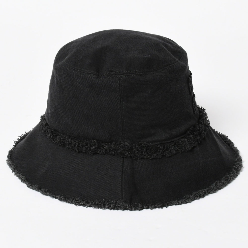 新品同様品 MIU MIU ミュウミュウ バケットハット ハット 帽子 5HC196 2CL4 ブラック 黒 サイズS 中古 4a007786