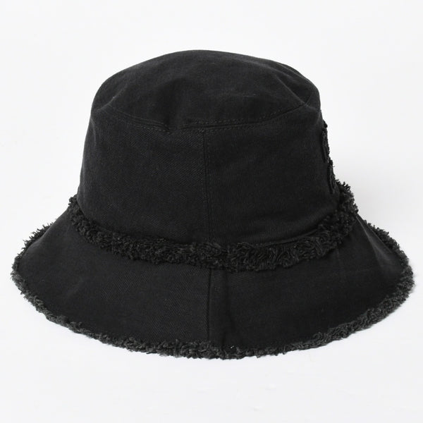 新品同様品 MIU MIU ミュウミュウ バケットハット ハット 帽子 5HC196 2CL4 ブラック 黒 サイズS 中古 4a007786
