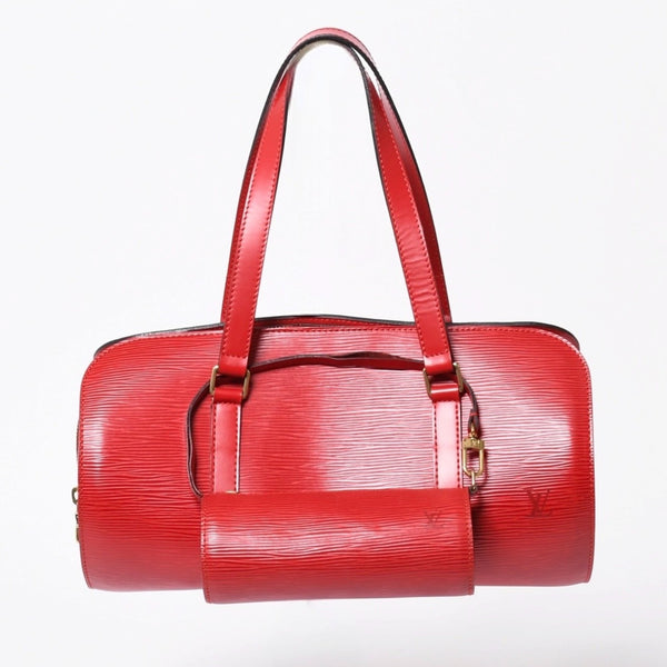 極美品 LOUIS VUITTON ルイヴィトン ハンドバッグ トートバッグ M52227 エピ スフロ レッド ゴールド金具 中古 4a008270