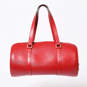 極美品 LOUIS VUITTON ルイヴィトン ハンドバッグ トートバッグ M52227 エピ スフロ レッド ゴールド金具 中古 4a008270