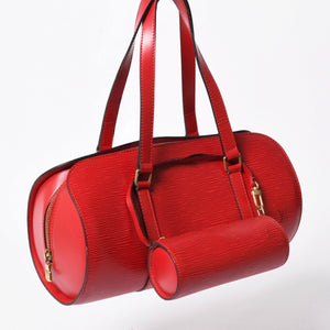 極美品 LOUIS VUITTON ルイヴィトン ハンドバッグ トートバッグ M52227 エピ スフロ レッド ゴールド金具 中古 4a008270
