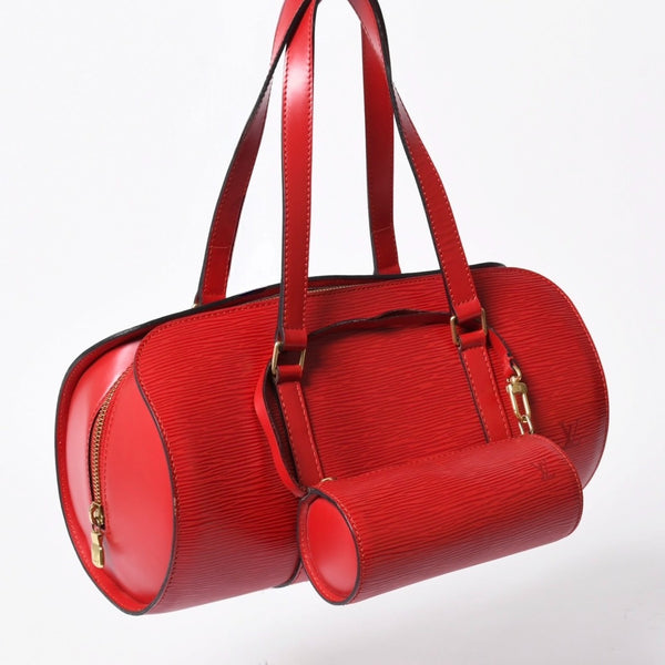 極美品 LOUIS VUITTON ルイヴィトン ハンドバッグ トートバッグ M52227 エピ スフロ レッド ゴールド金具 中古 4a008270