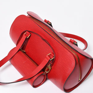 極美品 LOUIS VUITTON ルイヴィトン ハンドバッグ トートバッグ M52227 エピ スフロ レッド ゴールド金具 中古 4a008270