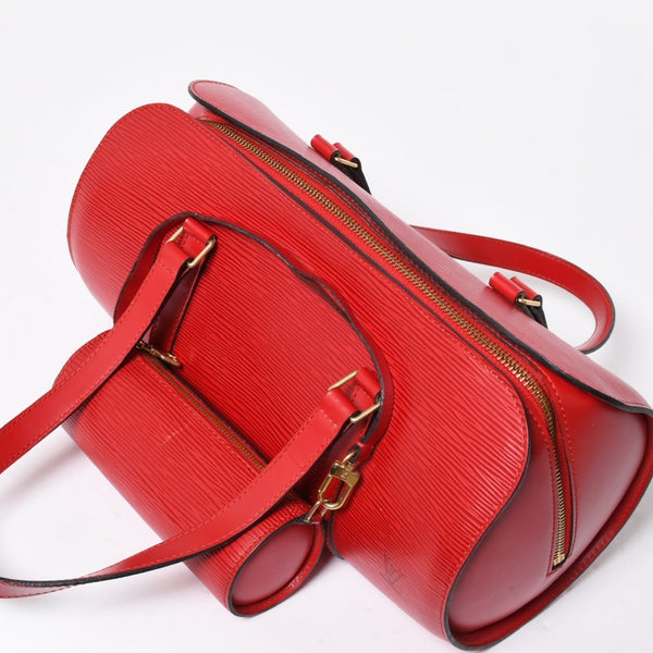 極美品 LOUIS VUITTON ルイヴィトン ハンドバッグ トートバッグ M52227 エピ スフロ レッド ゴールド金具 中古 4a008270