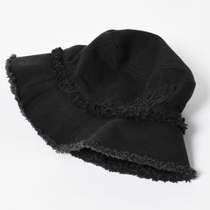 新品同様品 MIU MIU ミュウミュウ バケットハット ハット 帽子 5HC196 2CL4 ブラック 黒 サイズS 中古 4a007786