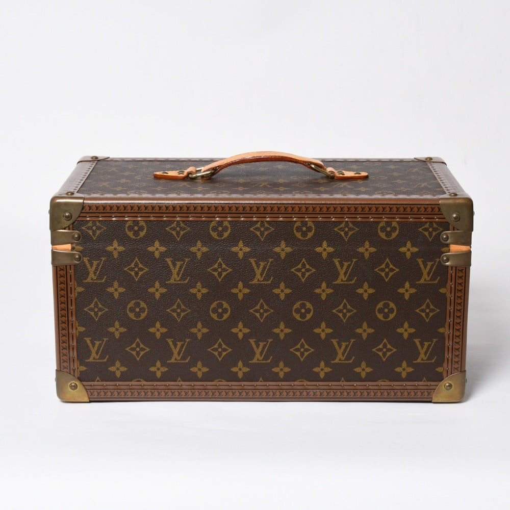 LOUIS VUITTON ルイヴィトン モノグラム ボワット・ブテイユ ミラー付き ハードケース ハードトランク ブラウン M21822 美品 中古 4a007801