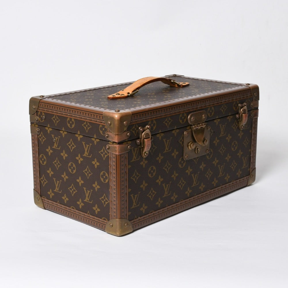 LOUIS VUITTON ルイヴィトン モノグラム ボワット・ブテイユ ミラー付き ハードケース ハードトランク ブラウン M21822 美品 中古 4a007801