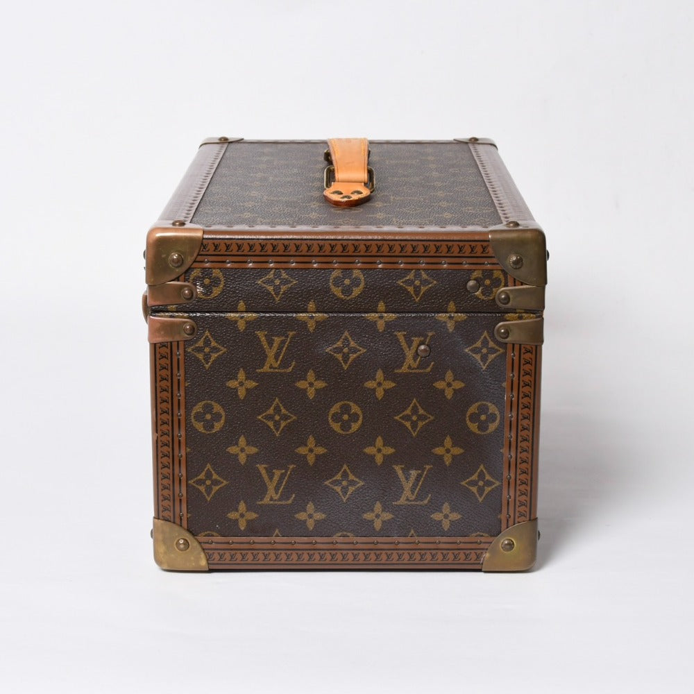 LOUIS VUITTON ルイヴィトン モノグラム ボワット・ブテイユ ミラー付き ハードケース ハードトランク ブラウン M21822 美品 中古 4a007801