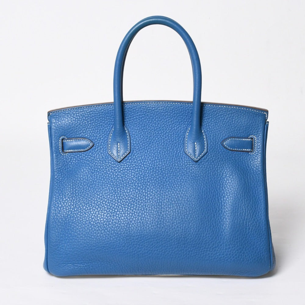 極美品 HERMES エルメス バーキン30 ハンドバッグ トゴ ミコノス シルバー金具 ◻︎O刻印 中古 4a007753