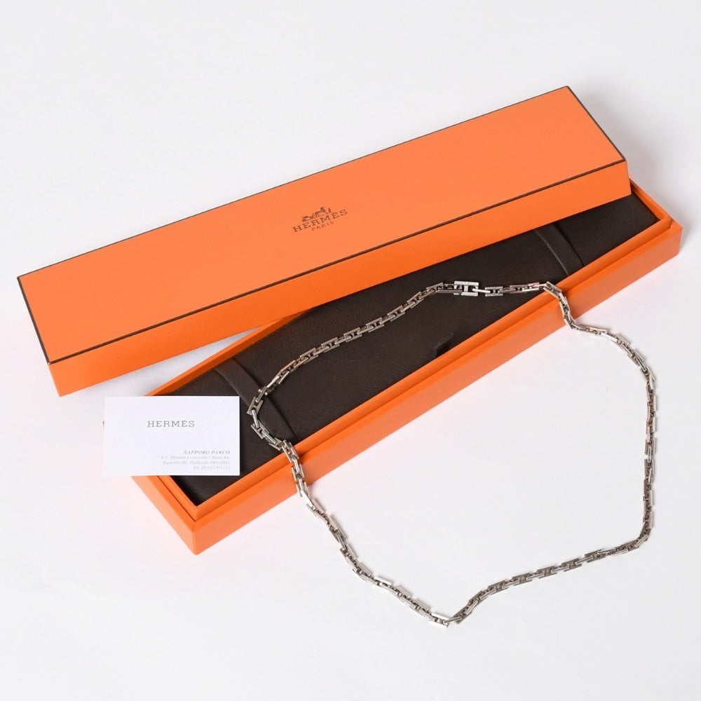 HERMES エルメス Hercule ヘラクレス ネックレス 50cm SV925 希少品 激レア ヴィンテージネックレス 美品 中古 4a007804