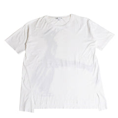 極美品 Y-3 ワイスリー LOGO GFX TEE デッサンTシャツ 16C001 Sサイズ 山本耀司 ヨウジヤマモト ホワイト オーバーサイズ 中古 4a007821