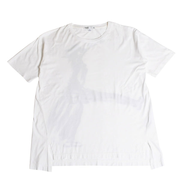 極美品 Y-3 ワイスリー LOGO GFX TEE デッサンTシャツ 16C001 Sサイズ 山本耀司 ヨウジヤマモト ホワイト オーバーサイズ 中古 4a007821