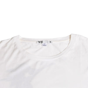 極美品 Y-3 ワイスリー LOGO GFX TEE デッサンTシャツ 16C001 Sサイズ 山本耀司 ヨウジヤマモト ホワイト オーバーサイズ 中古 4a007821