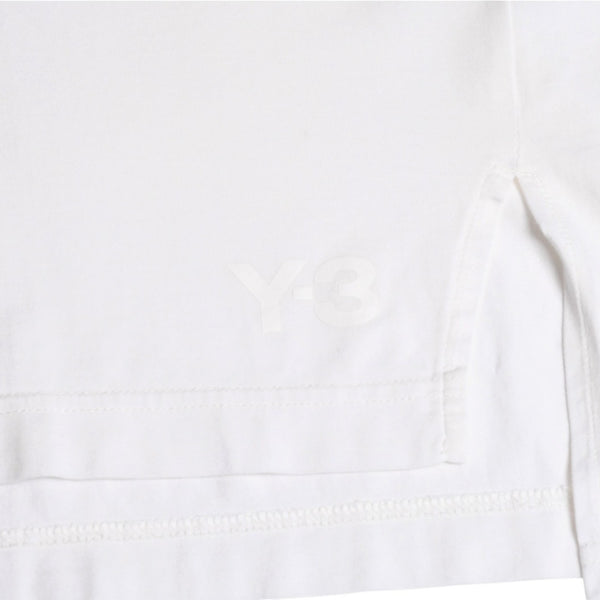 極美品 Y-3 ワイスリー LOGO GFX TEE デッサンTシャツ 16C001 Sサイズ 山本耀司 ヨウジヤマモト ホワイト オーバーサイズ 中古 4a007821