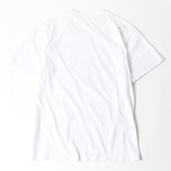 極美品 COMME des GARCONS PLAY コムデギャルソン プレイ 半袖Ｔシャツ AZ-T216 コットン ホワイト ゴールド サイズL 中古 4a007835
