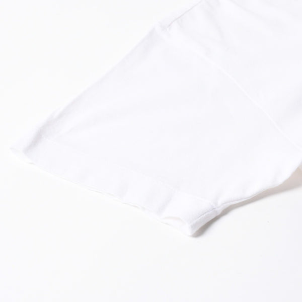 極美品 COMME des GARCONS PLAY コムデギャルソン プレイ 半袖Ｔシャツ AZ-T216 コットン ホワイト ゴールド サイズL 中古 4a007835