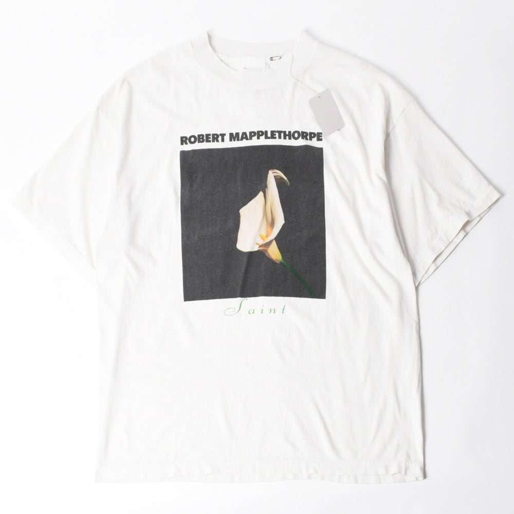 新品未使用 SAINT MICHAEL セントマイケル 半袖Tシャツ SM-MK1-0000-C08 サイズL ロバート メイプルソープ ホワイト 中古 4a008192