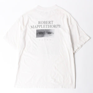 新品未使用 SAINT MICHAEL セントマイケル 半袖Tシャツ SM-MK1-0000-C08 サイズL ロバート メイプルソープ ホワイト 中古 4a008192